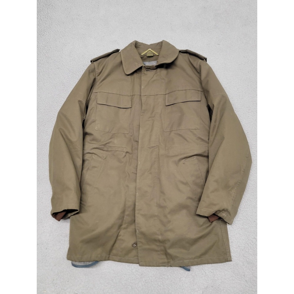 Czech Army M85 Field Parka Jacket Mens 42 Green Military Removable Fur Liner